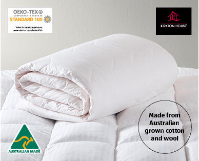 Summer Weight Australian Wool Cotton Quilt – King Size