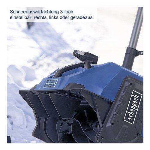 SCHEPPACH Akku-Schneefräse