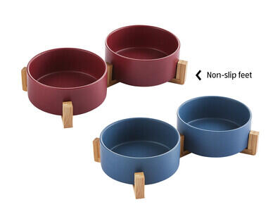Designer Pet Bowl with Stand