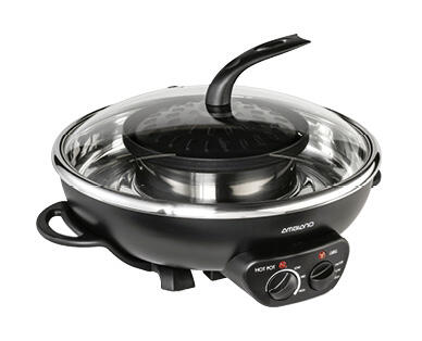 AMBIANO 
 HOT POT AVEC PLAQUE DE GRIL