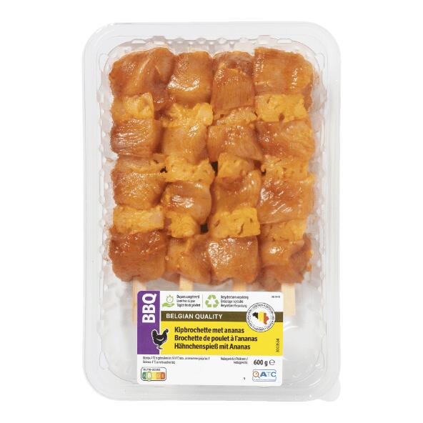 Hähnchenspieß mit Ananas, 4 St.