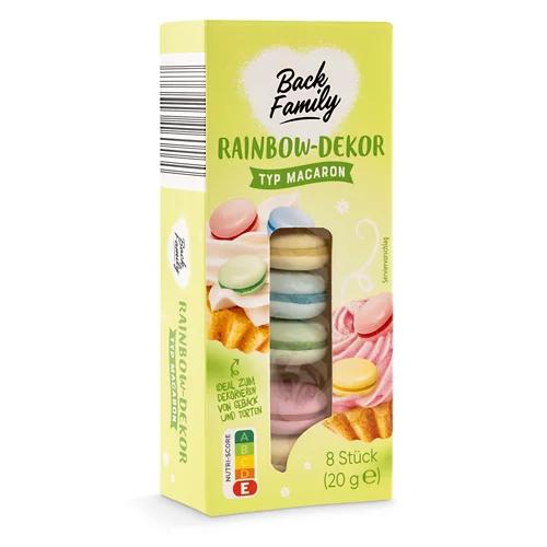 BACK FAMILY Macaron Dekore, Rainbow