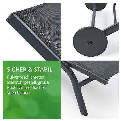 LECO Sonnenliege Nele anthrazit