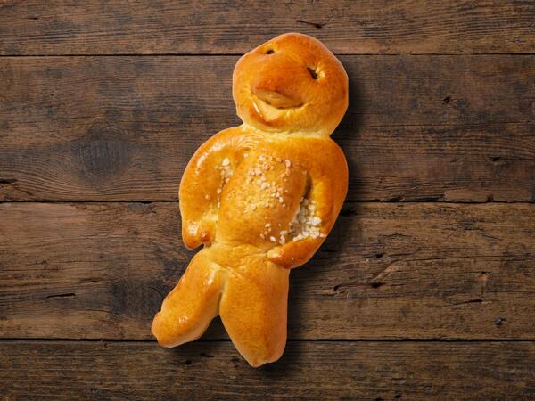 Bonhomme de Saint-Nicolas avec sucre en grains​