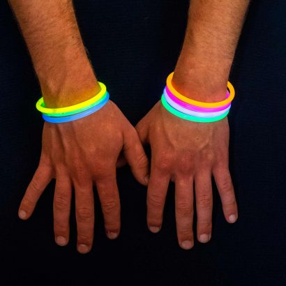 Bracelets lumineux, 50 pcs