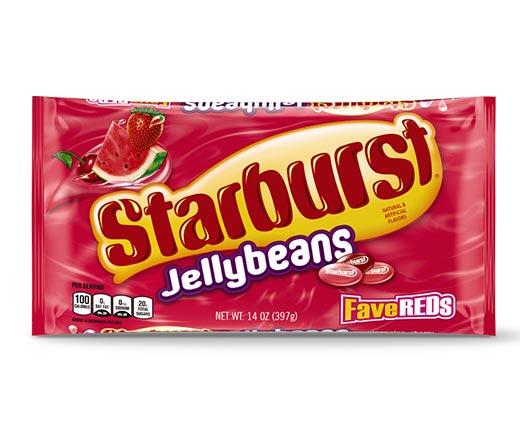 Starburst 
 FaveREDS or Original Jelly Beans
