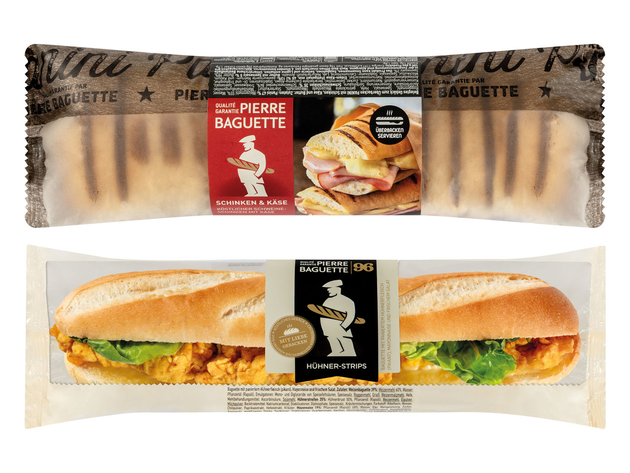 PIERRE BAGUETTE Panini oder Baguette