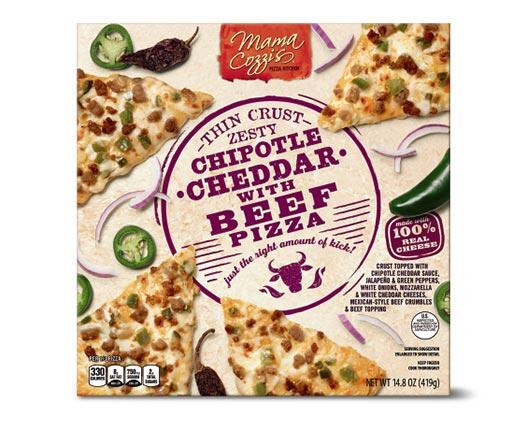 Mama Cozzi's Pizza Kitchen 
 Spicy Thin Crust Pizza Assorted Varieties