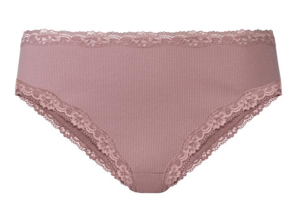 Esmara Ladies' Lace Trim Briefs - 5 Pack