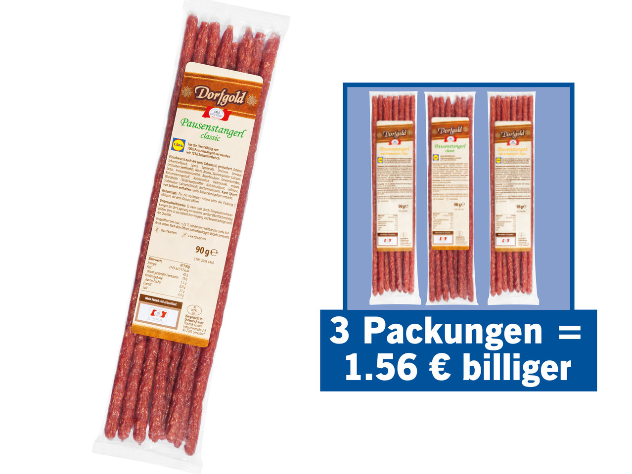 DORFGOLD Pausenstangerl