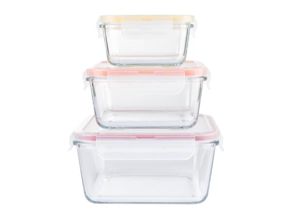 Ernesto Glass Food Storage Containers - 3 Piece Set
