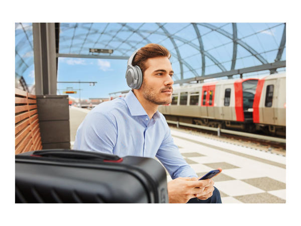 Silvercrest Noise-Cancelling Bluetooth(R) Headphones1