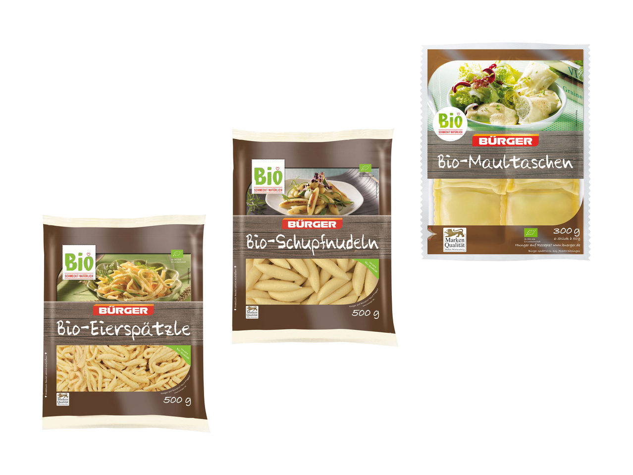 Bürger BIO Spätzli/ BIO Schupfnudeln/