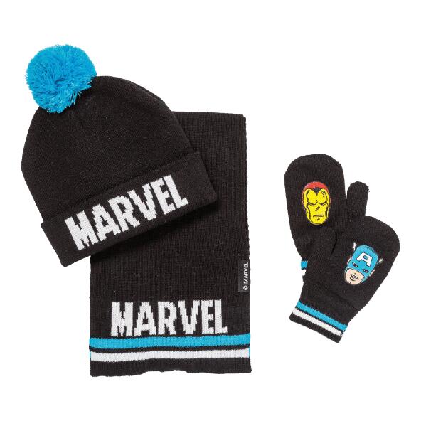 DISNEY(R)/MARVEL(R) 				Ensemble bonnet, écharpe et gants