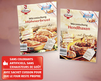 Mélange d'épices avec sachet cuisson LE GUSTO