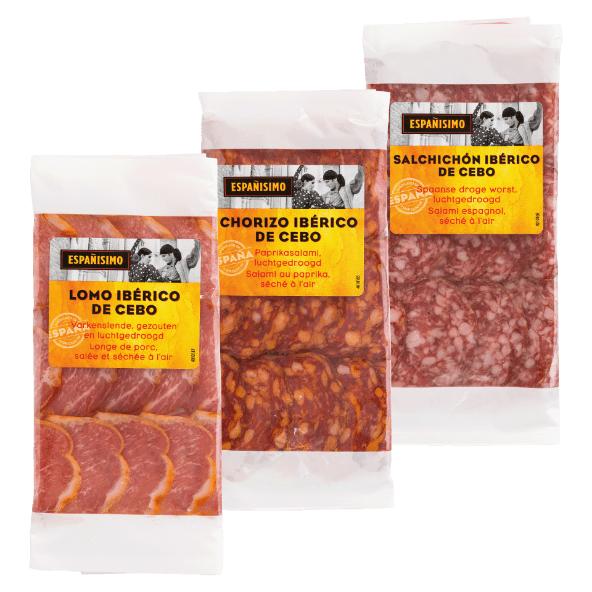 Lomo, chorizo ou salchichón