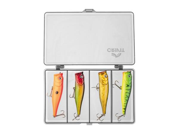 Fishing Lure Set: "Popper" - 4 Pack