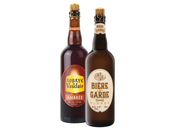 Amber Beer or Biere de Garde