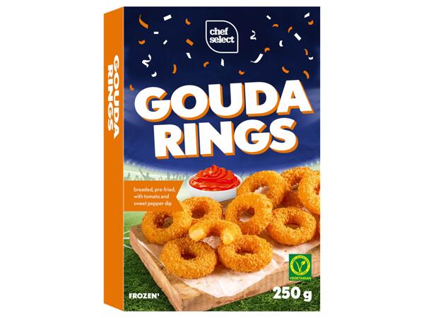 Breaded cheese rings