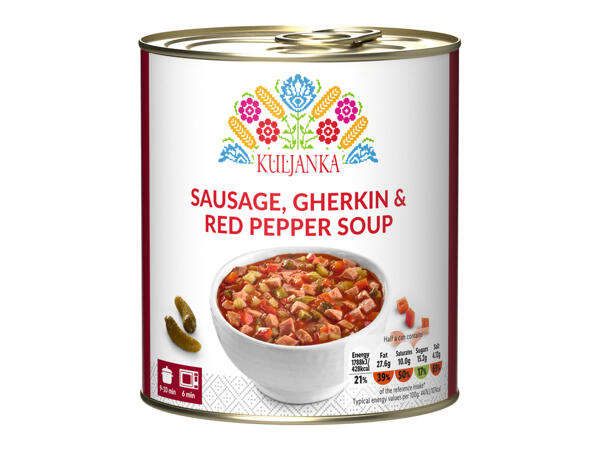Kuljanka Soljanka Sausage, Gherkin and Red Pepper Soup