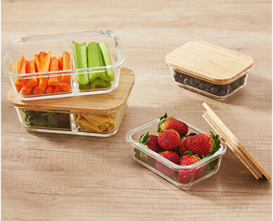 Glass Containers with Bamboo Lids