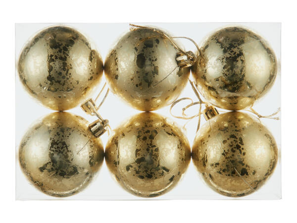 Livarno Home Christmas Baubles - 6 pack