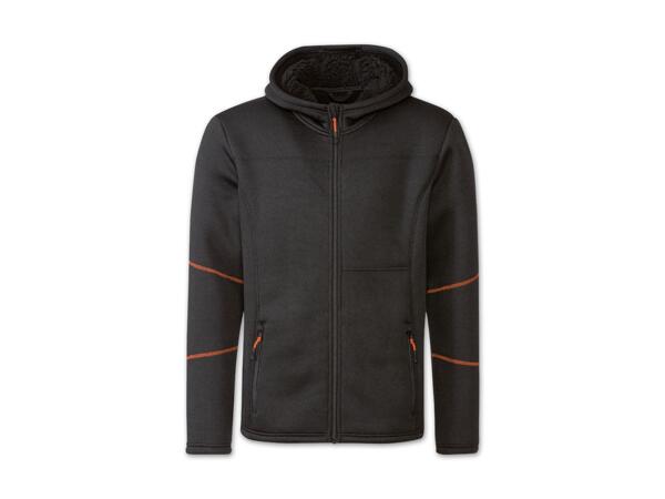 Herren Strick-Fleecejacke