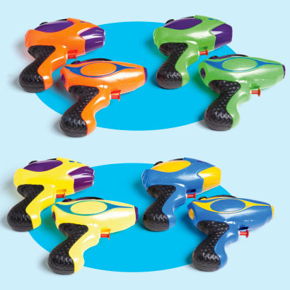 Pistolets à eau, 4 pcs