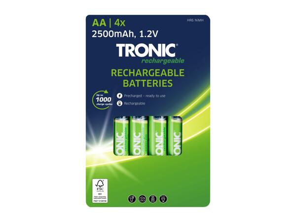 Tronic Rechargeable Batteries - 4 Pack