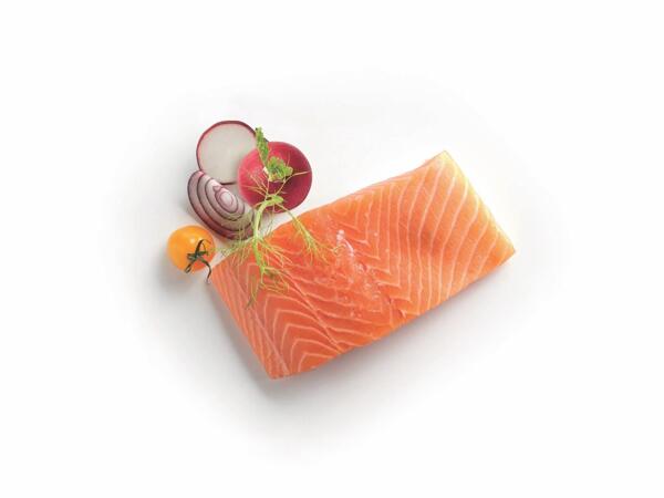 Salmon fillet without skin