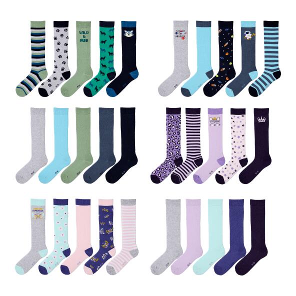 L&D(R) Mi-bas, 5 paires