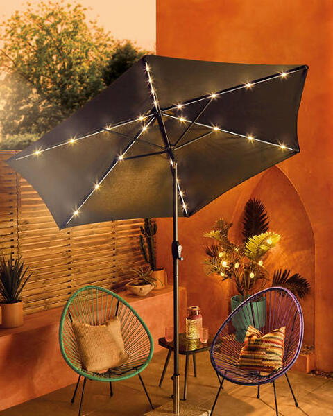 2.5m LED Light Parasol