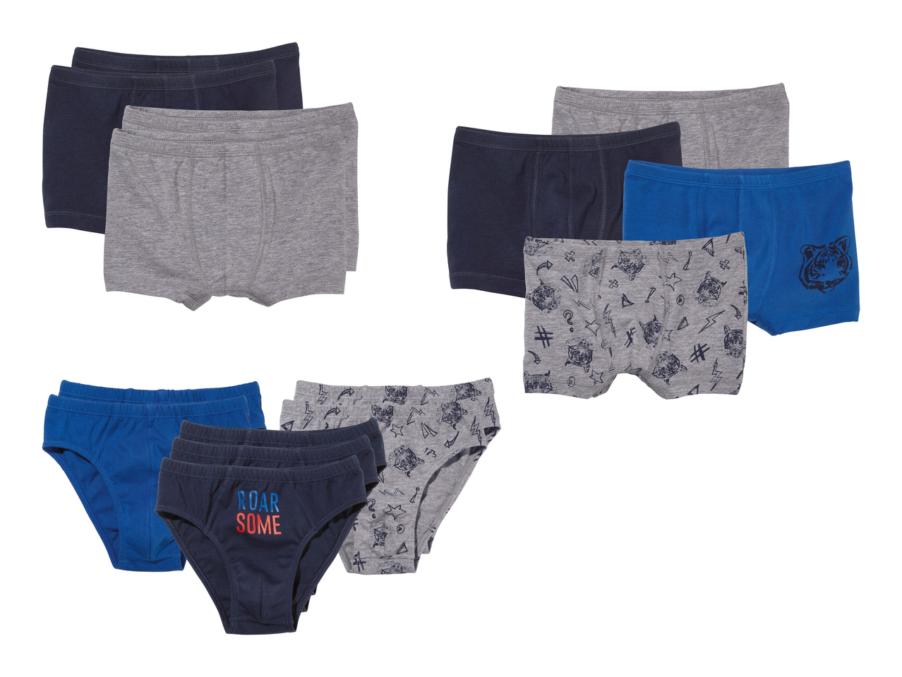 Boxers pour enfant, lot de 4/ Slips pour enfant, lot de 71