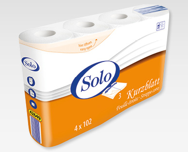 SOLO Haushaltpapier, kurzblättrig