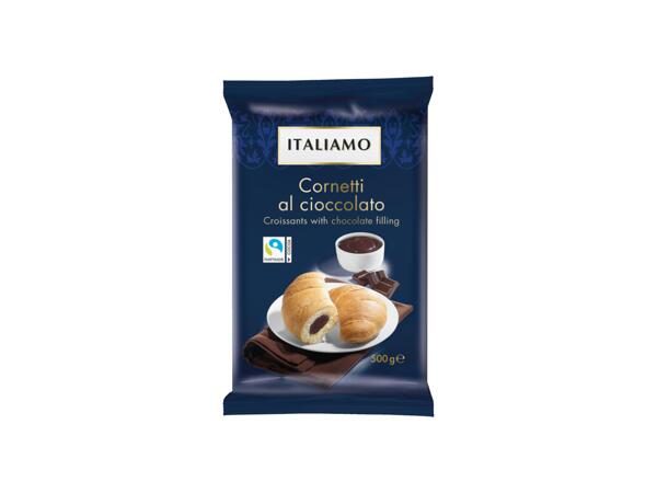 Croissant med chokladkräm