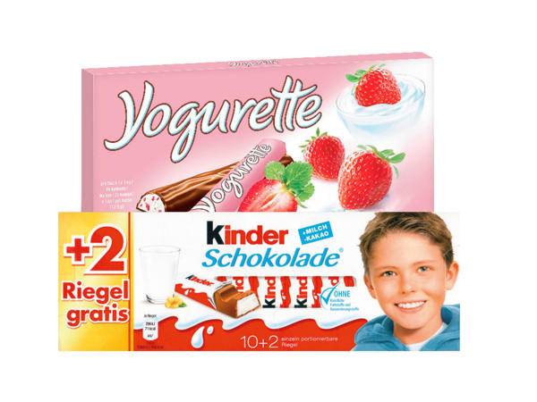 Kinder choklad / Yogurette jordgubb