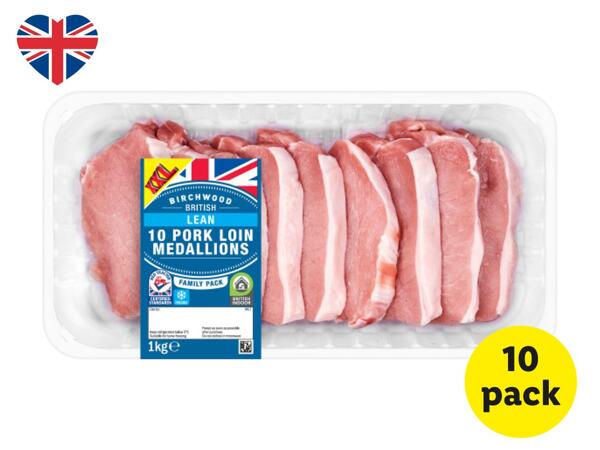 Birchwood 10 British Pork Loin Medallions