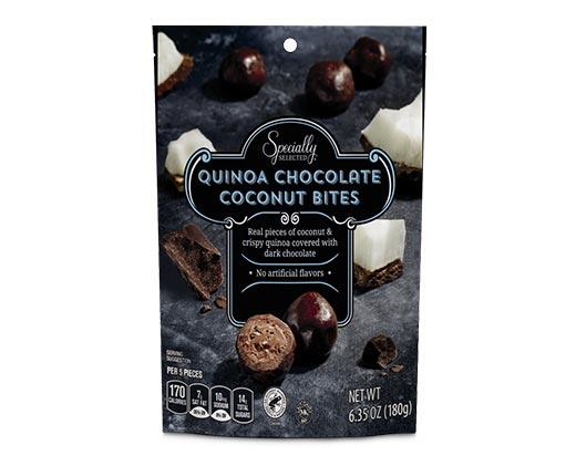Specially Selected 
 Hazelnut or Coconut Quinoa Chocolate Bites