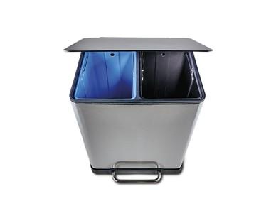 Easy Home Dual Compartment Separator Bin