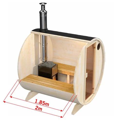 SONNENKÖNIG Fasssauna Thermo Pinie 4