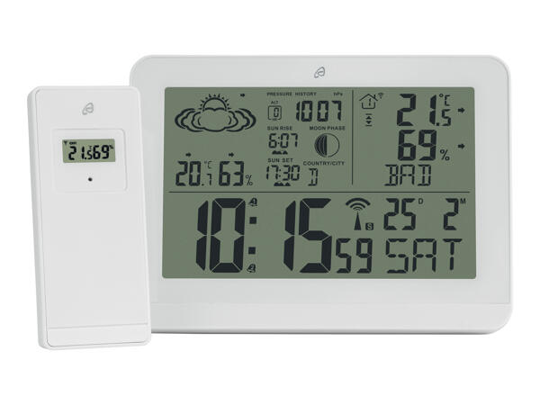 Auriol Radio-Controlled Weather Station - Lidl - Great Britain ...