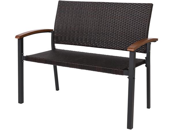 Wicker Garden Bench