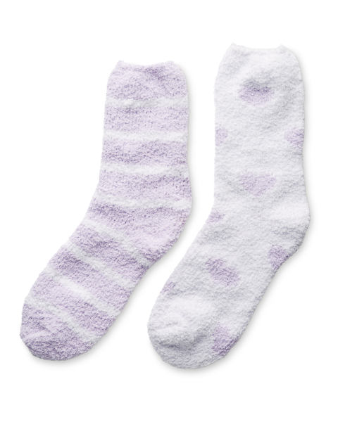Avenue Hearts Lounge Socks 2 Pack