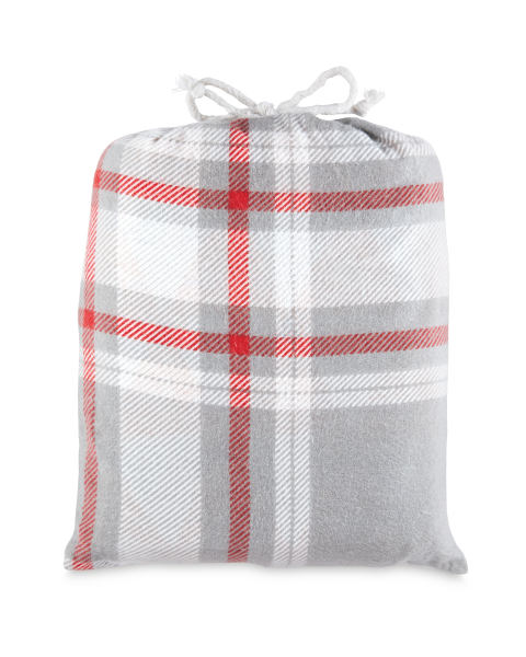 Cotton Check Single Duvet Set