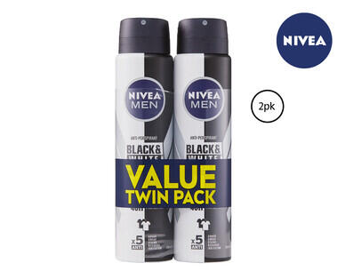 Nivea Invisible Black & White APD 2 x 150g/151g
