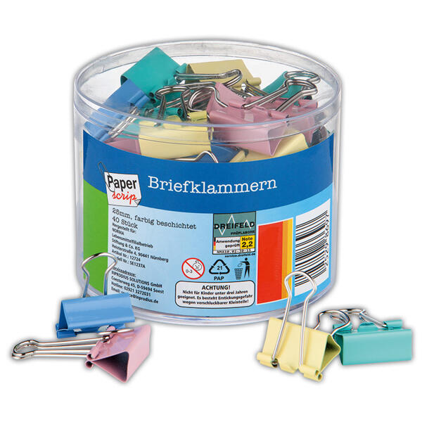 Briefklammern 40 Stück