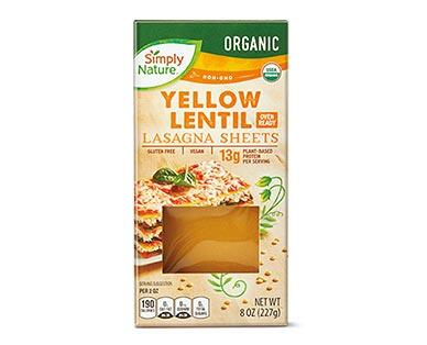 Simply Nature 
 Green or Yellow Lentil Lasagna Sheets