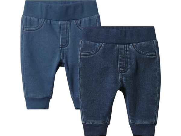 Mjukisbyxor i denimlook
