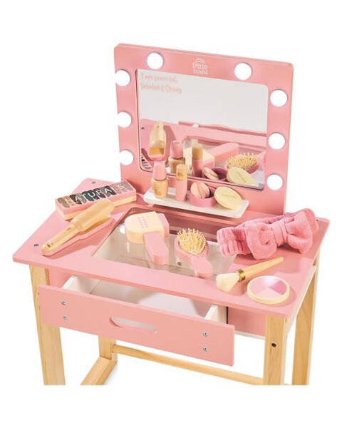 Wooden Light Up Vanity