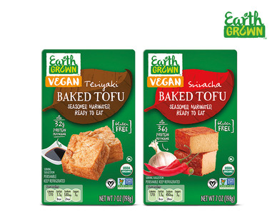 Earth Grown Teriyaki or Sriracha Baked Tofu